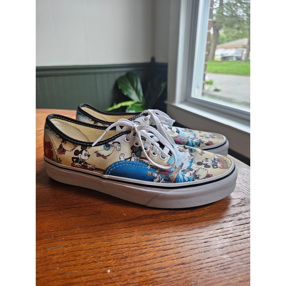 Vans x Disney Mickey Minnie Mouse Tropical aloha Hawaiian Womens 9 mens 7.5